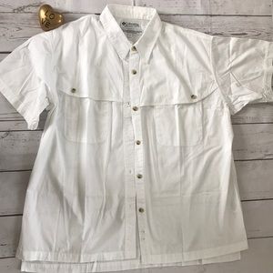 Columbia Women Shirt White fishing outdoor XL